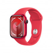 Apple Watch Series 9 GPS, 45mm (PRODUCT)RED Aluminium Case with (PRODUCT)RED Sport Band S/M - умен часовник от Apple 