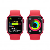 Apple Watch Series 9 GPS, 45mm (PRODUCT)RED Aluminium Case with (PRODUCT)RED Sport Band S/M - умен часовник от Apple  2