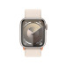 Apple Watch Series 9 GPS, 45mm Starlight Aluminium Case with Starlight Sport Loop - умен часовник от Apple  2