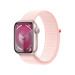 Apple Watch Series 9 GPS, 45mm Pink Aluminium Case with Light Pink Sport Loop - умен часовник от Apple  1