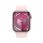 Apple Watch Series 9 Cellular, 45mm Pink Aluminium Case with Light Pink Sport Band M/L  - умен часовник от Apple  1