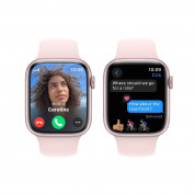 Apple Watch Series 9 Cellular, 45mm Pink Aluminium Case with Light Pink Sport Band M/L 2