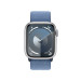 Apple Watch Series 9 Cellular, 45mm Silver Aluminium Case with Blue Sport Loop - умен часовник от Apple  2
