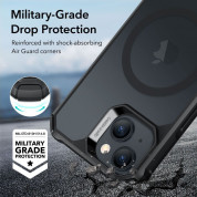 ESR Air Armor HaloLock MagSafe Case - хибриден удароустойчив кейс с MagSafe за iPhone 15 Plus (черен-мат) 3