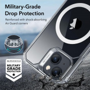 ESR Air Armor HaloLock MagSafe Case - хибриден удароустойчив кейс с MagSafe за iPhone 15 Plus (прозрачен) 3