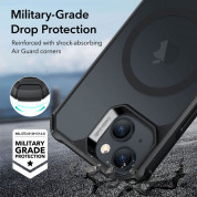 ESR Air Armor HaloLock MagSafe Case - хибриден удароустойчив кейс с MagSafe за iPhone 15 (черен-мат) 3