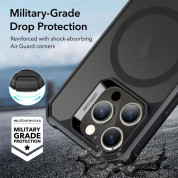 ESR Air Armor HaloLock MagSafe Case - хибриден удароустойчив кейс с MagSafe за iPhone 15 Pro Max (черен-мат) 3