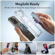 ESR Air Armor HaloLock MagSafe Case - хибриден удароустойчив кейс с MagSafe за iPhone 15 Pro Max (прозрачен) 4