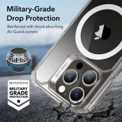 ESR Air Armor HaloLock MagSafe Case - хибриден удароустойчив кейс с MagSafe за iPhone 15 Pro Max (прозрачен) 3
