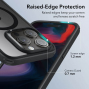 ESR Classic Hybrid HaloLock MagSafe Case - хибриден кейс с висока степен на защита с MagSafe за iPhone 15 Pro Max (черен-прозрачен)  10