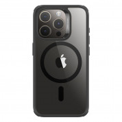 ESR Classic Hybrid HaloLock MagSafe Case - хибриден кейс с висока степен на защита с MagSafe за iPhone 15 Pro Max (черен-прозрачен)  2
