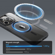 ESR Classic Hybrid HaloLock MagSafe Case - хибриден кейс с висока степен на защита с MagSafe за iPhone 15 Pro Max (черен-прозрачен)  12