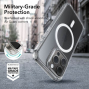 ESR Classic Hybrid HaloLock MagSafe Case - хибриден кейс с висока степен на защита с MagSafe за iPhone 15 Pro Max (прозрачен)  9