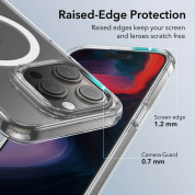 ESR Classic Hybrid HaloLock MagSafe Case - хибриден кейс с висока степен на защита с MagSafe за iPhone 15 Pro Max (прозрачен)  10