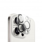 Crong Lens Shield Protector - предпазна плочка за камерата на iPhone 15 Pro, iPhone 15 Pro Max (прозрачен)