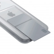 Uniq AirFender ID Flexible Case - удароустойчив силиконов (TPU) калъф с джоб за кредитна карта за iPhone 15 Pro Max (прозрачен) 3