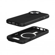 Urban Armor Gear Civilian MagSafe Case - удароустойчив хибриден кейс с MagSafe за iPhone 15 (черен) 1