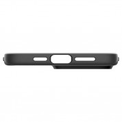 Spigen Thin Fit Case - качествен тънък матиран кейс за iPhone 15 Pro Max (черен) 5