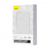Baseus Crystal Series Clear Case Set (ARSJ000302) - поликарбонатов кейс и стъклено защитно покритие за дисплея за iPhone 12 (прозрачен) 8