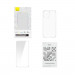 Baseus Crystal Series Clear Case Set (ARSJ000302) - поликарбонатов кейс и стъклено защитно покритие за дисплея за iPhone 12 (прозрачен) 8