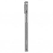 Spigen Liquid Crystal Glitter Case - тънък силиконов (TPU) калъф за iPhone 15 Plus (прозрачен)  3