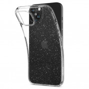 Spigen Liquid Crystal Glitter Case - тънък силиконов (TPU) калъф за iPhone 15 Plus (прозрачен)  5