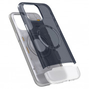 Spigen Classic C1 MagSafe Case - хибриден удароустойчив кейс с висока степен на защита с MagSafe за iPhone 15 Pro (сив)  3