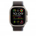 Apple Trail Loop M/L - оригинална текстилна каишка за Apple Watch Ultra 49мм (син-черен)  2