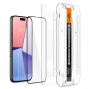 Spigen Glas.tR EZ Fit Full Cover Tempered Glass 2 Pack for iPhone 15 Pro Max (black-clear) 1