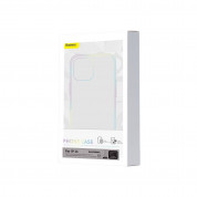 Baseus Crystal Magnetic Case Set (ARSJ010002) - поликарбонатов кейс с MagSafe и стъклено защитно покритие за дисплея за iPhone 11 (прозрачен) 7
