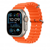 Apple Ocean Band - оригинална флуороеластомерна каишка за Apple Watch Ultra 49мм (оранжев) 3