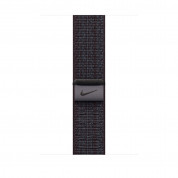 Apple Nike Sport Loop - оригинална текстилна каишка за Apple Watch 42мм, 44мм, 45мм, Ultra 49мм (черен-син) 