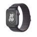 Apple Nike Sport Loop - оригинална текстилна каишка за Apple Watch 42мм, 44мм, 45мм, Ultra 49мм (черен-син)  3