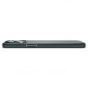 Spigen Thin Fit Case - качествен тънък матиран кейс за iPhone 15 Pro Max (зелен) 10