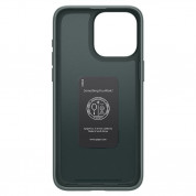 Spigen Thin Fit Case - качествен тънък матиран кейс за iPhone 15 Pro Max (зелен) 2