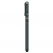 Spigen Thin Fit Case - качествен тънък матиран кейс за iPhone 15 Pro Max (зелен) 4