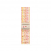 Apple Nike Sport Loop - оригинална текстилна каишка за Apple Watch 38мм, 40мм, 41мм (бежов-розов) 