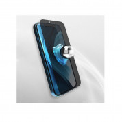 GrizzGlass SecretGlass Privacy Hybrid Screen Protector - хибридно защитно покритие с определен ъгъл на виждане за дисплея на iPhone 15 Plus (прозрачно)  2