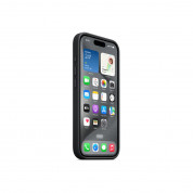 Apple iPhone FineWoven Case with MagSafe - оригинален текстилен кейс с MagSafe за iPhone 15 Pro (черен)  4