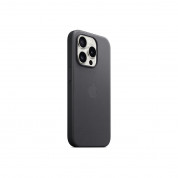 Apple iPhone FineWoven Case with MagSafe - оригинален текстилен кейс с MagSafe за iPhone 15 Pro (черен)  3