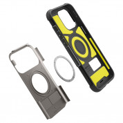 Spigen Slim Armor MagSafe Case - хибриден кейс с най-висока степен на защита с MagSafe за iPhone 15 Pro Max (тъмносив) 5