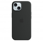 Apple iPhone 15 Silicone Case with MagSafe (black)  6