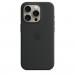 Apple iPhone Silicone Case with MagSafe - оригинален силиконов кейс за iPhone 15 Pro с MagSafe (черен)  5
