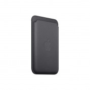 Apple iPhone FineWoven Wallet with MagSafe - оригинален кожен портфейл (джоб) за прикрепяне към iPhone с MagSafe (черен)