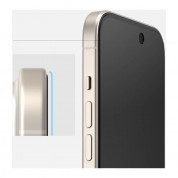 Ringke Privacy Full Cover Tempered Glass - калено стъклено защитно покритие с определен ъгъл на виждане за дисплея на iPhone 15 Pro (черен-прозрачен) 9