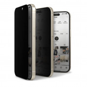 Ringke Privacy Full Cover Tempered Glass - калено стъклено защитно покритие с определен ъгъл на виждане за дисплея на iPhone 15 Pro (черен-прозрачен) 1