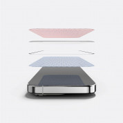 Ringke Invisible Defender Full Cover Tempered Glass 2.5D  - калено стъклено защитно покритие за дисплея на iPhone 15 Pro (черен-прозрачен) 2