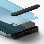 Ringke Invisible Defender Full Cover Tempered Glass 2.5D - калено стъклено защитно покритие за дисплея на iPhone 15 Pro Max (черен-прозрачен) 7