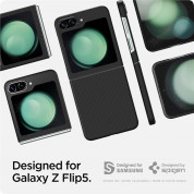 Spigen AirSkin Pro Case - тънък поликарбонатов кейс с кевларено покритие за Samsung Galaxy Z Flip5 (черен) 6