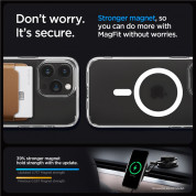 Spigen Ultra Hybrid MagSafe Case - хибриден кейс с висока степен на защита с MagSafe за iPhone 15 Pro Max (прозрачен-мат)  11